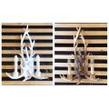 Applique da parete corna cervo in resina design country lampada muro rustico E14