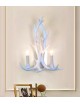 Applique da parete corna cervo in resina design country lampada muro rustico E14