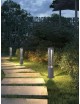 Lampione da giardino led 12w lampada per esterno lampioncino moderno grigio IP65