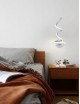 Applique parete spirale LED 20W moderna bianco lampada muro camera luce naturale