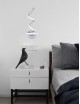 Applique parete spirale LED 20W moderna bianco lampada muro camera luce naturale