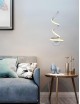 Applique parete spirale LED 20W moderna bianco lampada muro camera luce naturale
