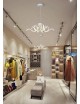 Lampadario a sospensione led 54W spirale onda ondulato bianco design moderno