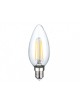 Lampadina led filamento oliva 4w attacco piccolo E14 trasparente luce calda fredda bianca a basso consumo