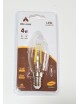 Lampadina led filamento oliva 4w attacco piccolo E14 trasparente luce calda fredda bianca a basso consumo