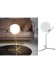 Applique parete ramo con sfera E27 oro argento lucido lampada muro moderno minimal led