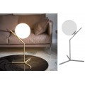 Lampada scrivania ramo con sfera E27 oro argento lucido luce tavolo moderno minimal led