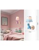 Applique da parete cavallo luce led E27 lampada notturna muro rosa celeste per camera bambini