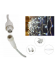 Tenda luminosa catena luci per natale feste natalizie addobbo esterno impermeabile IP44 professionale