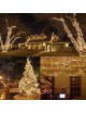 Catena di luci Natale 500 led serie luminosa natalizie per esterno interno albero feste cavo verde decorativa