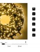 Catena di luci Natale 500 led serie luminosa natalizie per esterno interno albero feste cavo verde decorativa