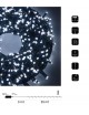 Catena di luci Natale 500 led serie luminosa natalizie per esterno interno albero feste cavo verde decorativa
