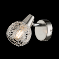 Applique parete design moderno faretto spot led E14 lume camera letto / specchio orientabile