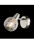 Applique parete design moderno faretto spot led E14 lume camera letto / specchio orientabile