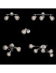 Applique parete design moderno faretto spot led E14 lume camera letto / specchio