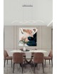 Lampadario led sospeso onda 25w pendente ondulato design moderno bianco argento luce fredda naturale