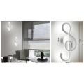 Applique led 14w chiave di violino lampada da parete nota musicale bianco stile moderno luce fredda 6500K