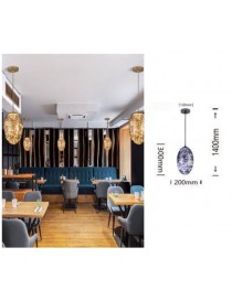 Lampadario sospeso led 12w sfera ovale in vetro lampada da soffitto per salotto design moderno luce bianca calda