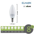 Lampadina led oliva E14 8w attacco piccolo bianco basso consumo luce fredda naturale calda