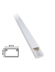 Canalina 2m per cavi elettrica 20x10 mm in plastica passacavi bianco coprifili a parete con copertura