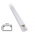 Canalina 2m per cavi elettrica 20x10 mm in plastica passacavi bianco coprifili a parete con copertura