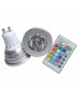 Lampadina led rgb GU10 3w faretto telecomando multicolor luce