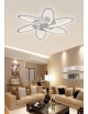 Lampadario plafoniera a led 59w fiore lampada da soffitto bianco design moderno luce fredda naturale