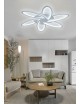Lampadario plafoniera a led 59w fiore lampada da soffitto bianco design moderno luce fredda naturale