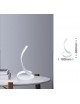 Lampada da scrivania led 12w spirale abajour luce tavolo bianca design moderno