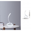 Lampada da scrivania led 12w spirale abajour luce tavolo bianca design moderno
