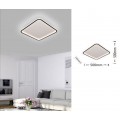 Plafoniera led da soffitto 50w lampadario quadrato bianco design moderno luce fredda naturale per camera cucina salotto