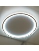 Plafoniera led da soffitto 43w lampadario tondo cerchio design moderno luce bianco naturale per camera cucina salotto