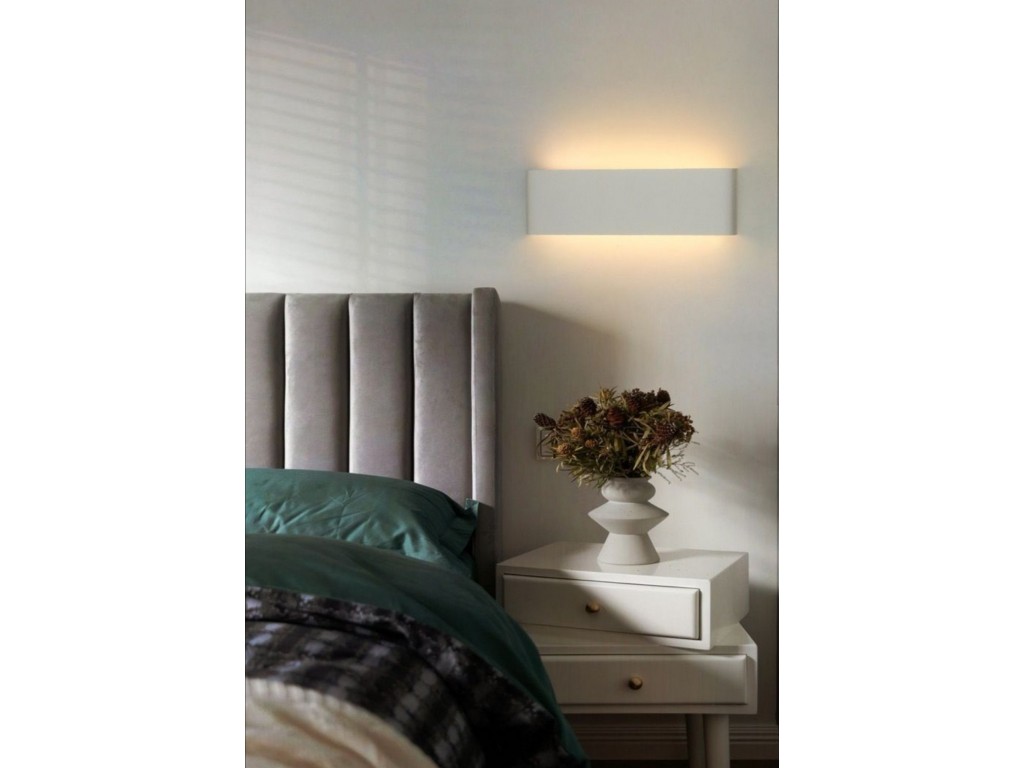 Applique nero per comodino da camera da letto moderna doppia luce