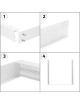supporto cornice per pannello led 60x60 montaggio a soffitto muro plafoniera