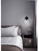 Lampadario sospeso led 12w quadrato nero lampada da soffitto comodino design moderno