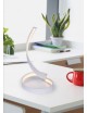 Lampada da scrivania led 12w spirale abajour luce tavolo bianca design moderno