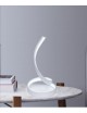 Lampada da scrivania led 12w spirale abajour luce tavolo bianca design moderno