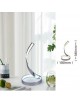 Lampada da scrivania luce led 12w spirale vortice lampada tavolo comodino argento design moderno decorativo