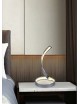 Lampada da scrivania luce led 12w spirale vortice lampada tavolo comodino argento design moderno decorativo
