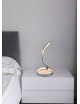 Lampada da scrivania luce led 12w spirale vortice lampada tavolo comodino argento design moderno decorativo