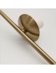 Lampadario a sospensione cerchio con sfera E27 35 cm oro argento lucido pendente moderno led minimal