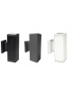 Applique doppio quadrato led da esterno IP55 gu10 parete giardino muro