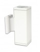 Applique doppio quadrato led da esterno IP55 gu10 parete giardino muro