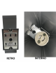 Applique doppio quadrato led da esterno IP55 gu10 parete giardino muro