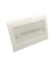 Lampada di emergenza led luce fredda da incasso per scatola cassetta 503 con placca bianca o argento