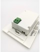 Lampada di emergenza led luce fredda da incasso per scatola cassetta 503 con placca bianca o argento