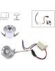 Punto luce segnapasso mini faretto luce led bianco 1 watt incasso metallo