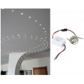 Punto luce led cob 1w argento tondo segnapasso mini faretto da incasso con driver lampadina 220V