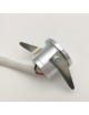 Punto luce segnapasso mini faretto luce led bianco 1 watt incasso metallo