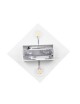 Applique da parete led 10w doppia luce rombo bianco moderno lampada per interno